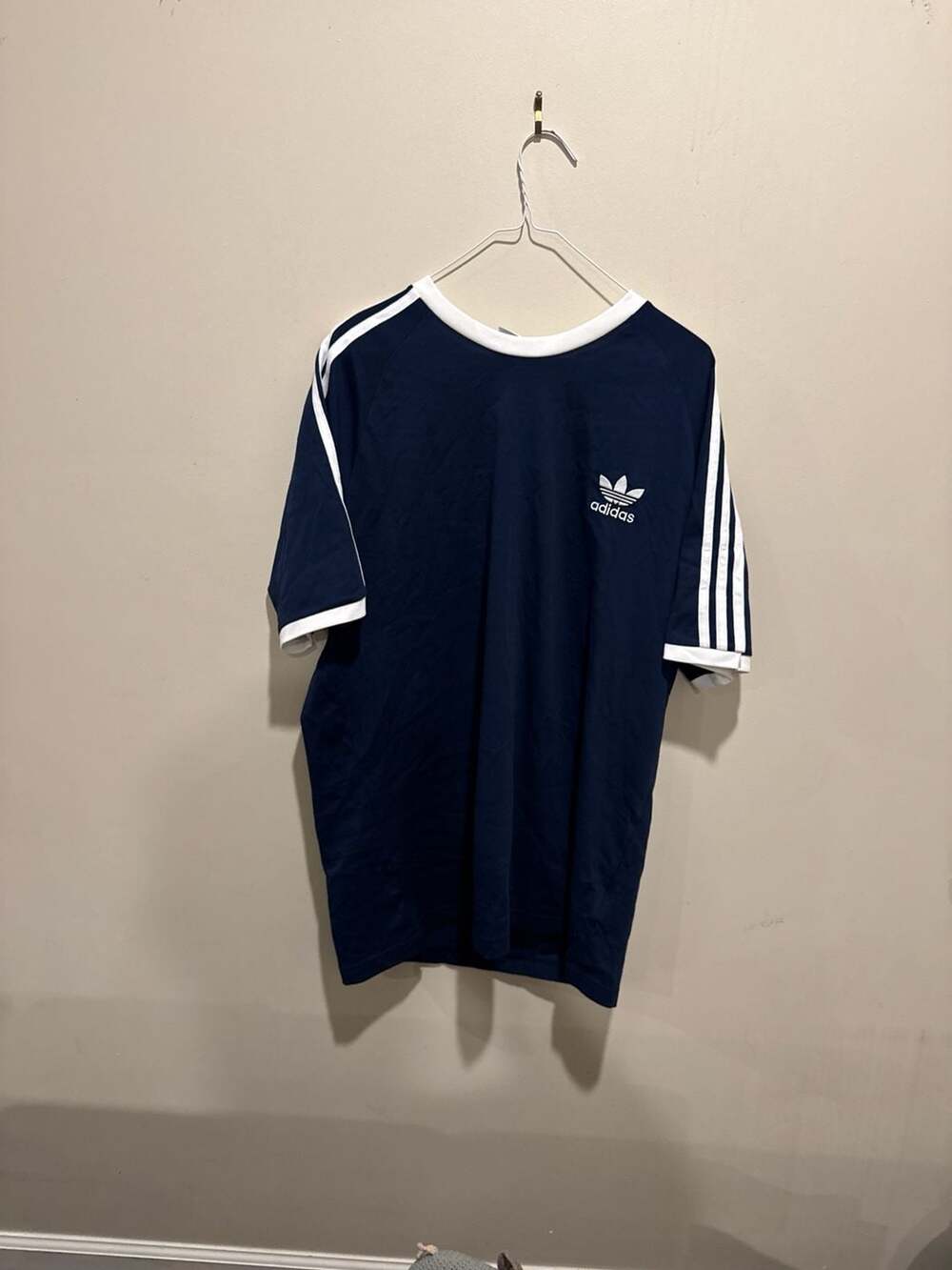 adidas Originals Men's Adicolor Classics 3-Stripes Tee in Night Indigo
